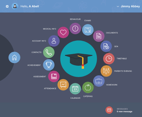 The Edulink One home screen