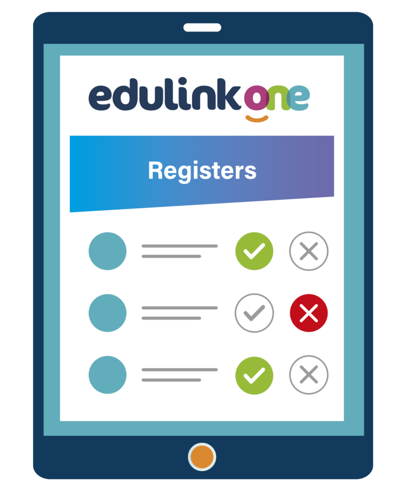 Edulink One Registers on a tablet